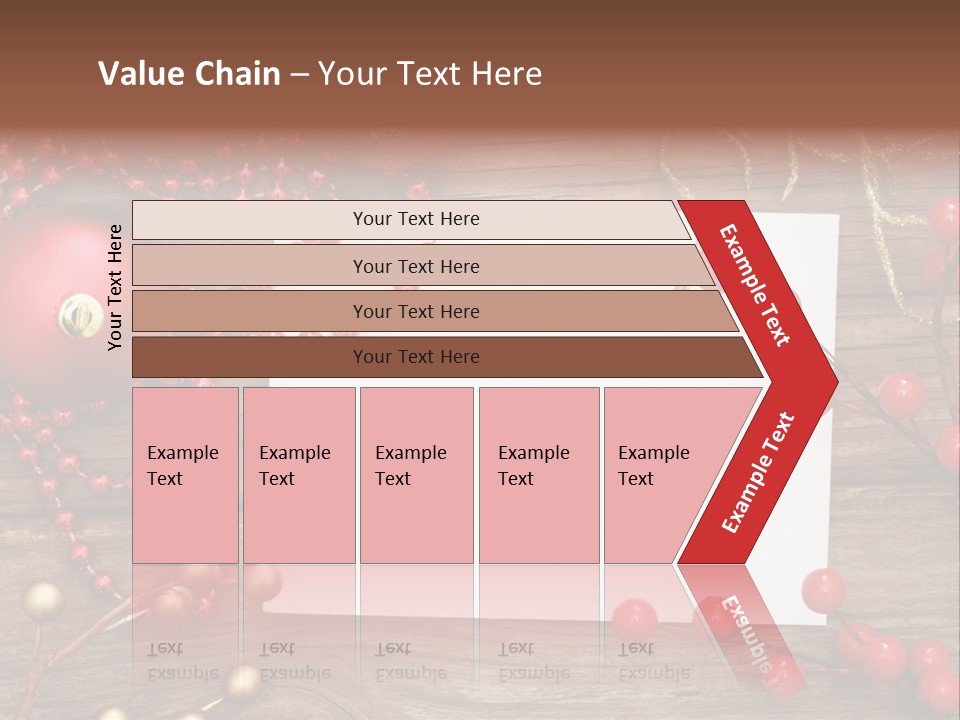 Message Xmas Wooden Board PowerPoint Template