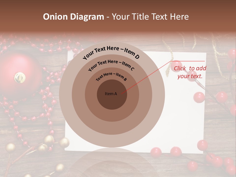 Message Xmas Wooden Board PowerPoint Template