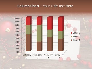 Message Xmas Wooden Board PowerPoint Template