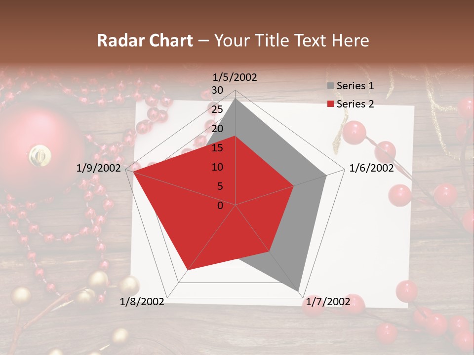 Message Xmas Wooden Board PowerPoint Template