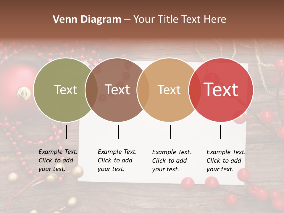 Message Xmas Wooden Board PowerPoint Template