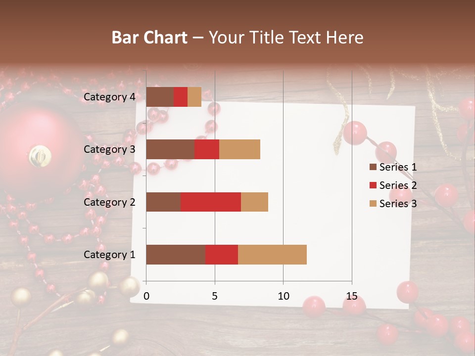 Message Xmas Wooden Board PowerPoint Template