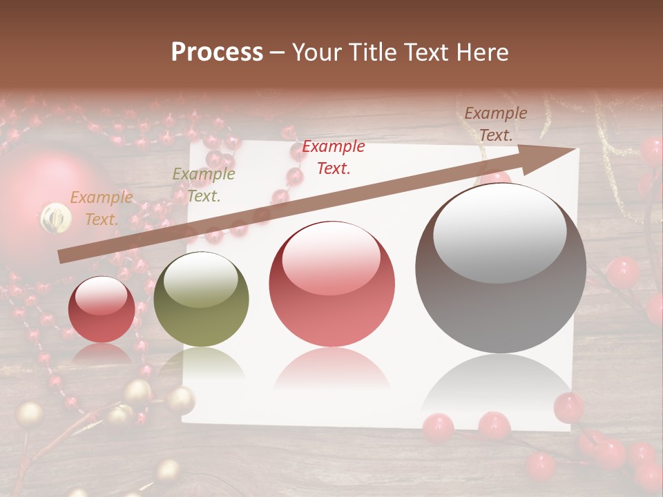 Message Xmas Wooden Board PowerPoint Template