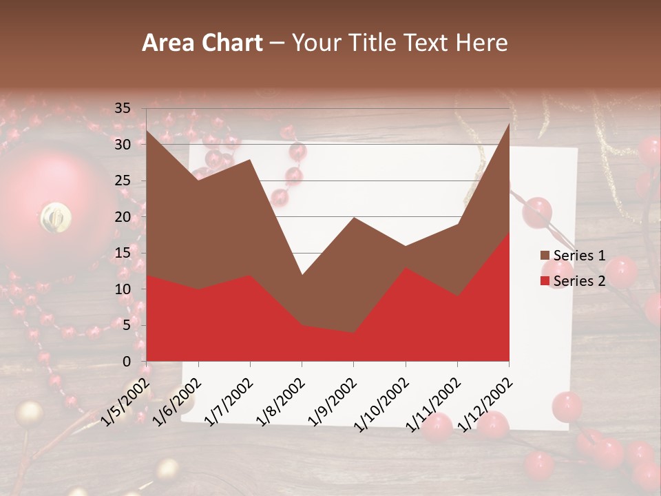 Message Xmas Wooden Board PowerPoint Template