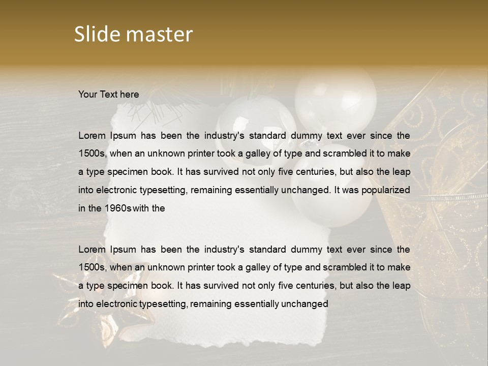 Ornament Light Celebration PowerPoint Template