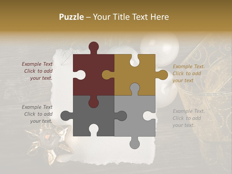 Ornament Light Celebration PowerPoint Template