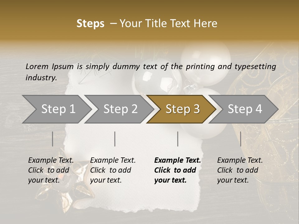 Ornament Light Celebration PowerPoint Template