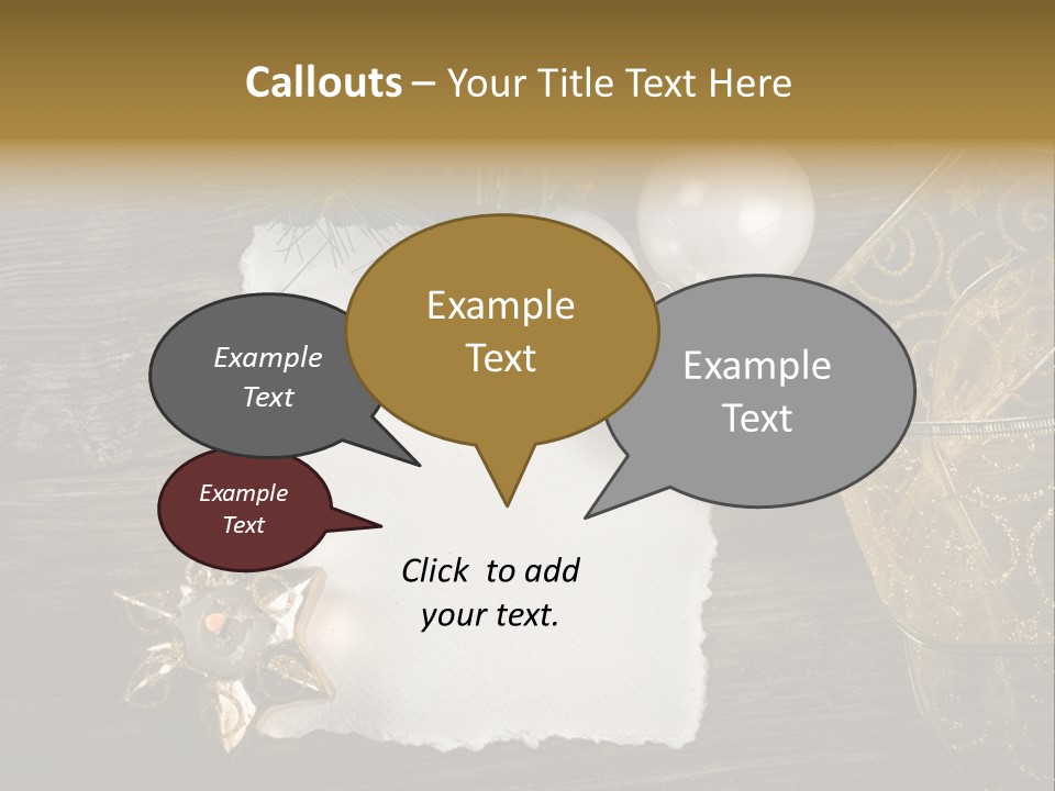 Ornament Light Celebration PowerPoint Template