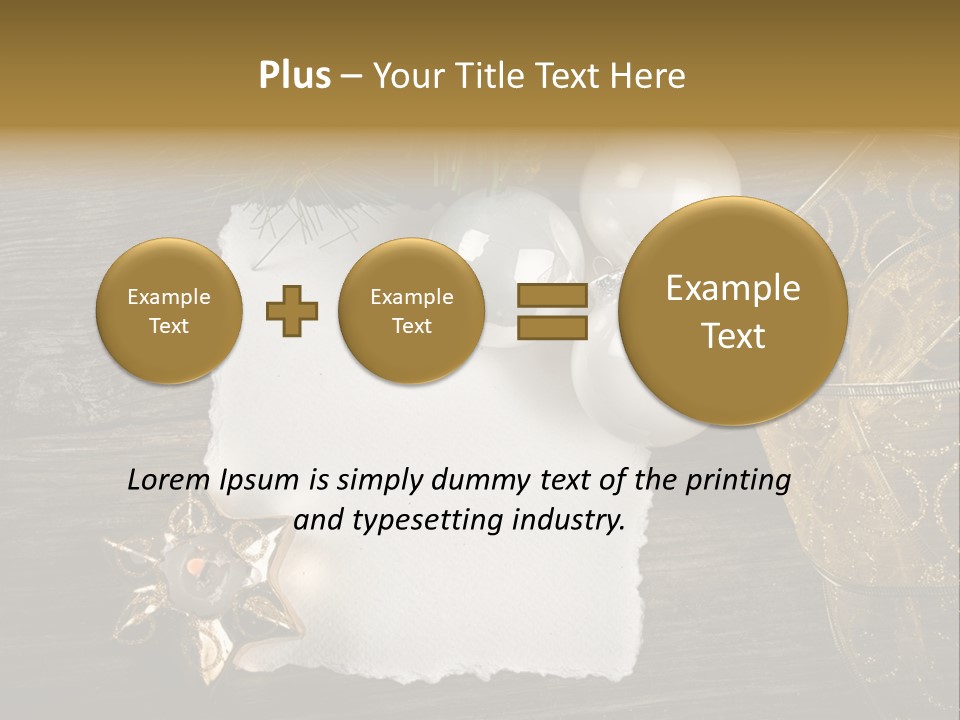 Ornament Light Celebration PowerPoint Template