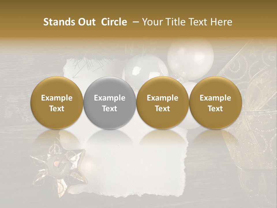 Ornament Light Celebration PowerPoint Template
