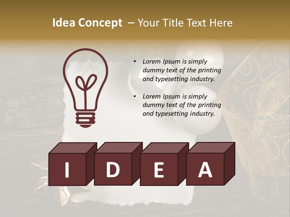 Ornament Light Celebration PowerPoint Template