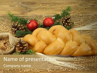 Zdrowy Piekarnia Jedzenie PowerPoint Template