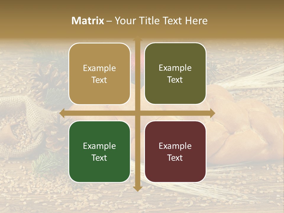 Zdrowy Piekarnia Jedzenie PowerPoint Template