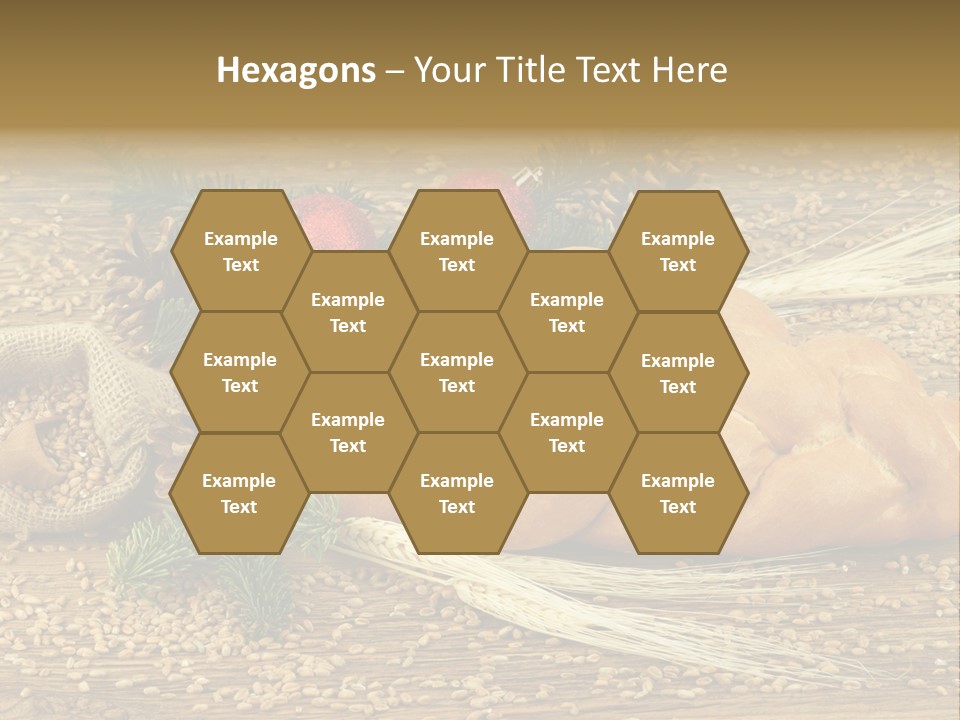 Zdrowy Piekarnia Jedzenie PowerPoint Template