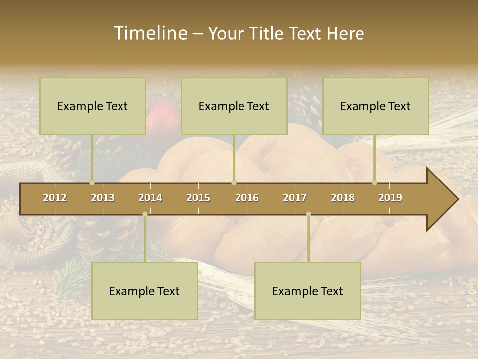 Zdrowy Piekarnia Jedzenie PowerPoint Template