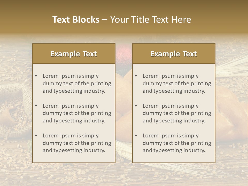 Zdrowy Piekarnia Jedzenie PowerPoint Template