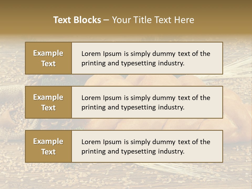 Zdrowy Piekarnia Jedzenie PowerPoint Template