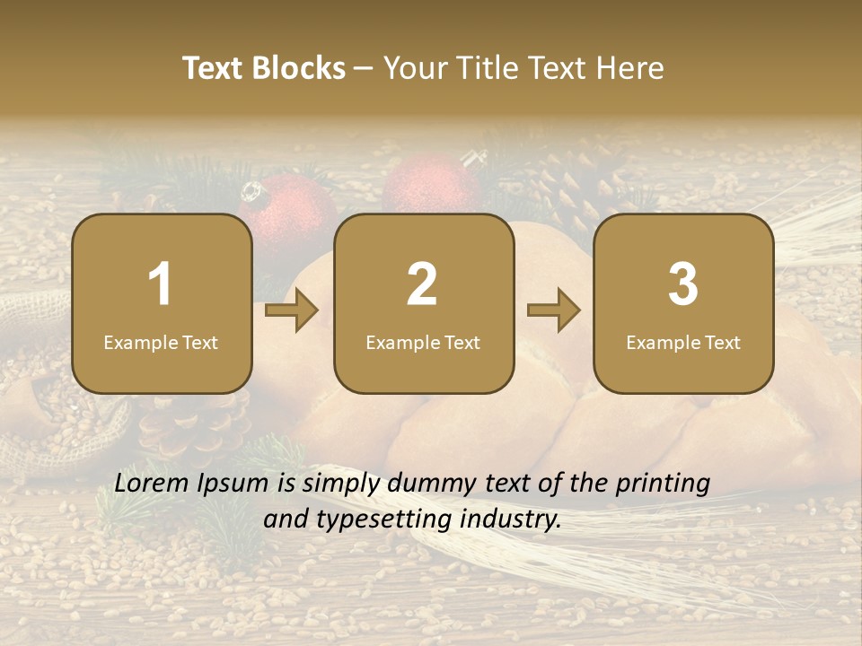 Zdrowy Piekarnia Jedzenie PowerPoint Template