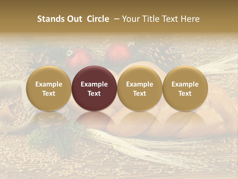 Zdrowy Piekarnia Jedzenie PowerPoint Template