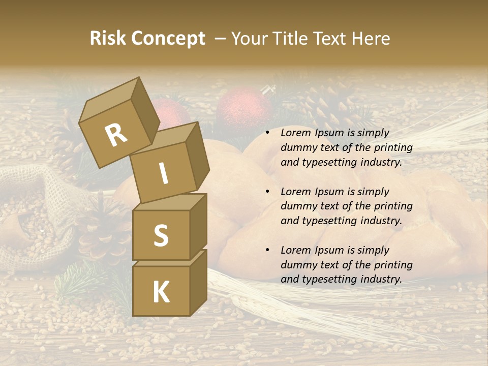 Zdrowy Piekarnia Jedzenie PowerPoint Template