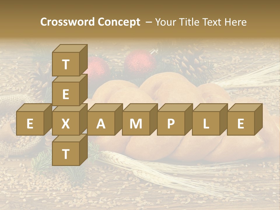 Zdrowy Piekarnia Jedzenie PowerPoint Template