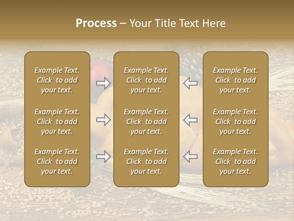 Zdrowy Piekarnia Jedzenie PowerPoint Template