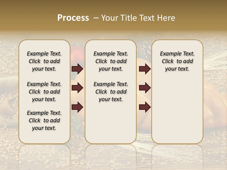 Zdrowy Piekarnia Jedzenie PowerPoint Template
