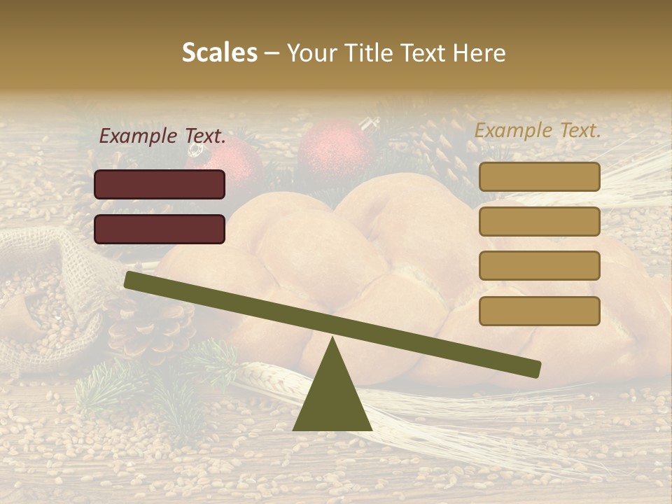 Zdrowy Piekarnia Jedzenie PowerPoint Template