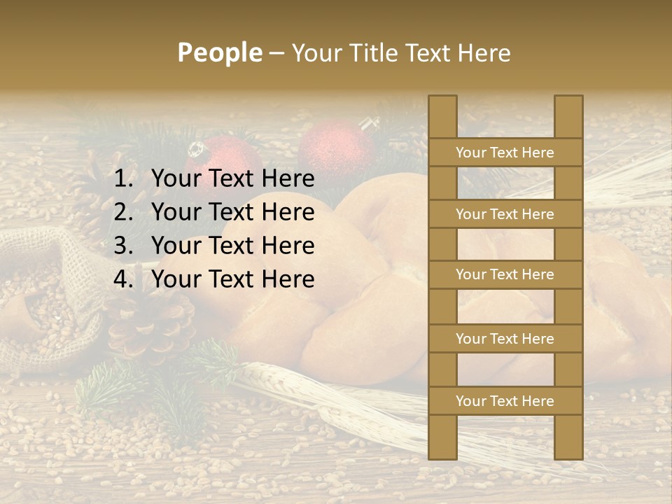 Zdrowy Piekarnia Jedzenie PowerPoint Template
