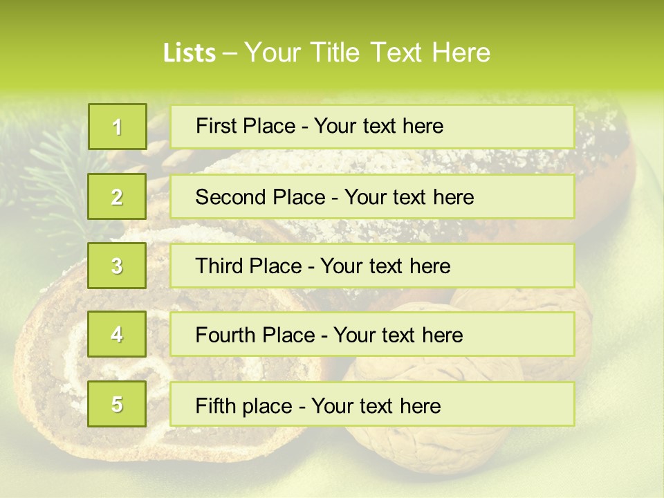 Chleb Cukiernia Ciastka PowerPoint Template
