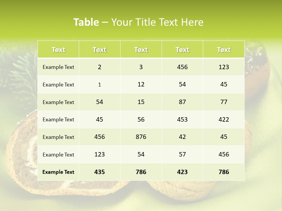 Chleb Cukiernia Ciastka PowerPoint Template