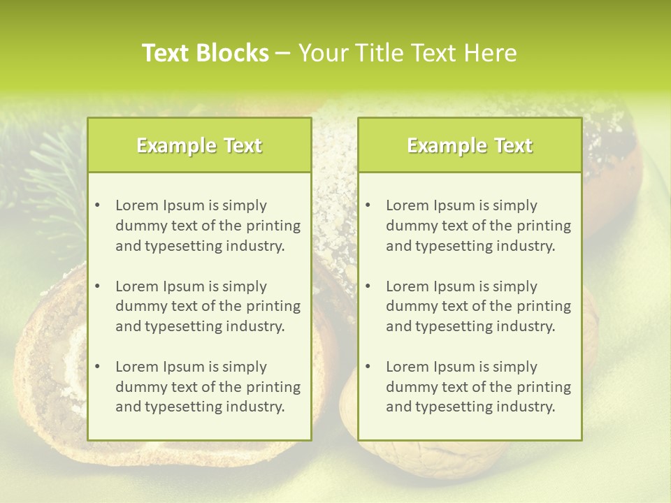 Chleb Cukiernia Ciastka PowerPoint Template