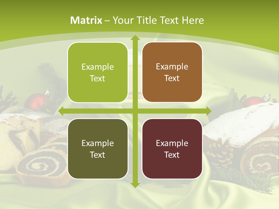 Naturalny Mleko Babka PowerPoint Template