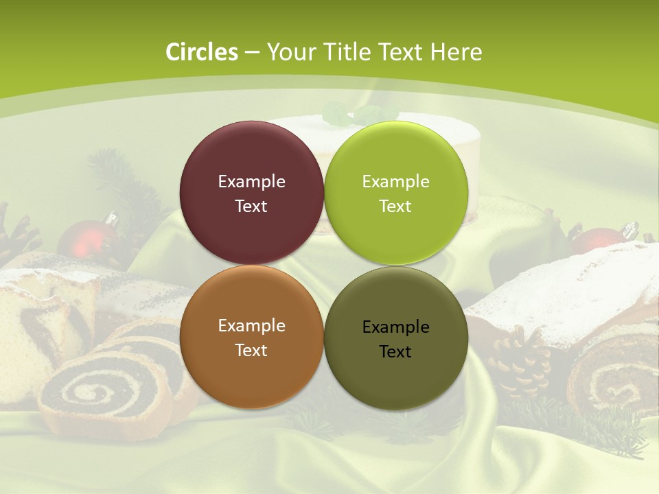 Naturalny Mleko Babka PowerPoint Template