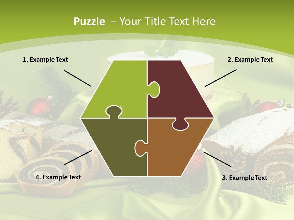 Naturalny Mleko Babka PowerPoint Template