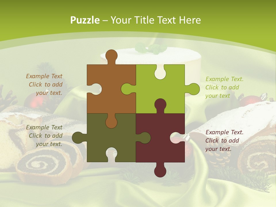 Naturalny Mleko Babka PowerPoint Template