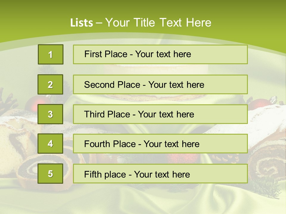 Naturalny Mleko Babka PowerPoint Template