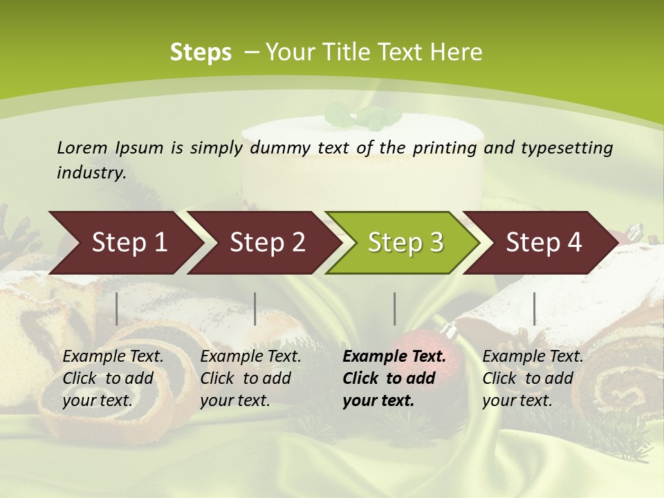 Naturalny Mleko Babka PowerPoint Template