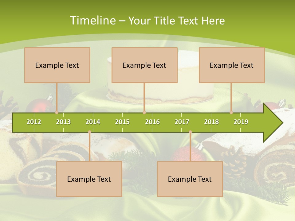 Naturalny Mleko Babka PowerPoint Template