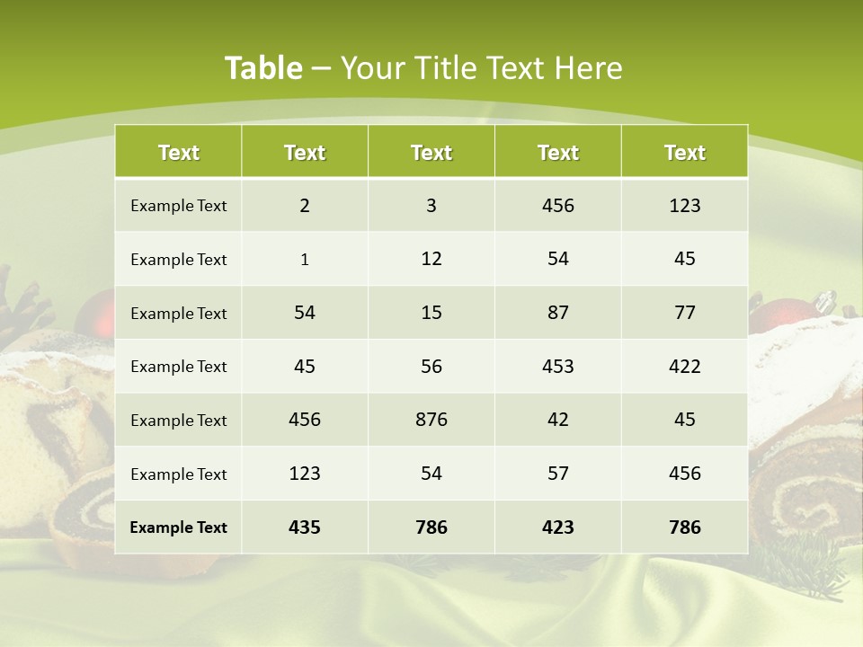 Naturalny Mleko Babka PowerPoint Template