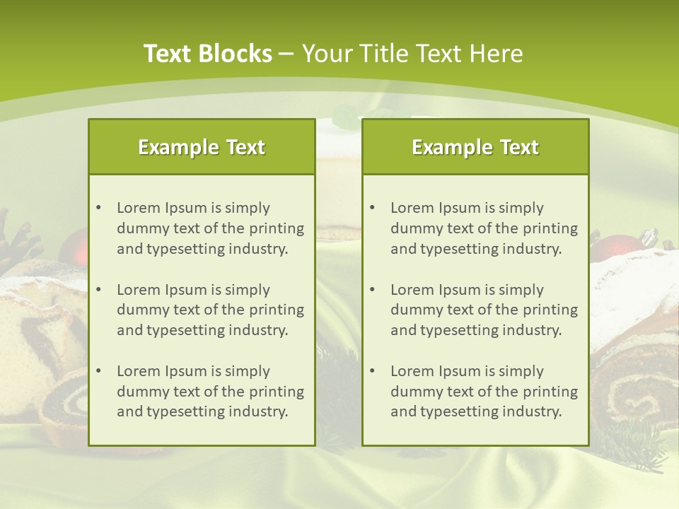 Naturalny Mleko Babka PowerPoint Template