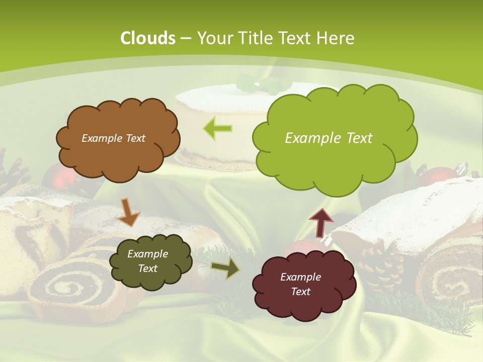 Naturalny Mleko Babka PowerPoint Template