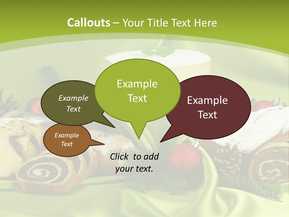 Naturalny Mleko Babka PowerPoint Template