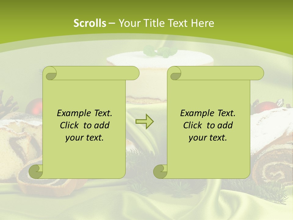 Naturalny Mleko Babka PowerPoint Template