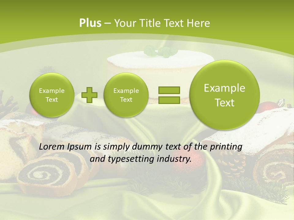 Naturalny Mleko Babka PowerPoint Template