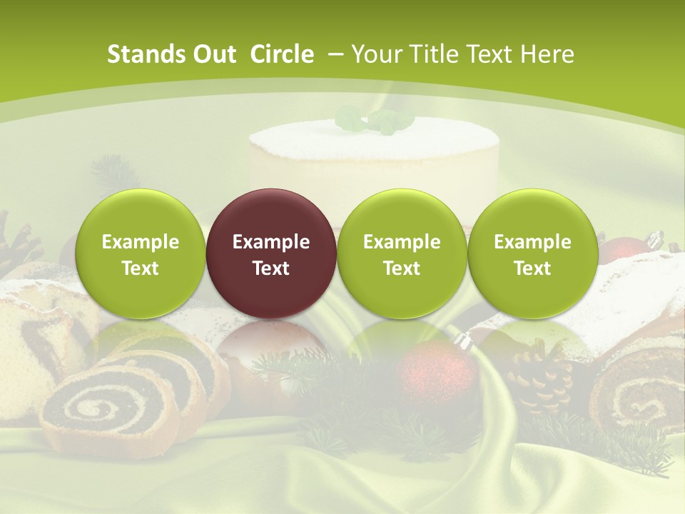 Naturalny Mleko Babka PowerPoint Template