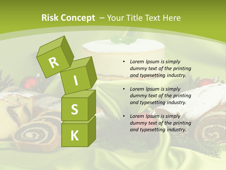 Naturalny Mleko Babka PowerPoint Template