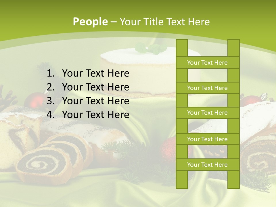 Naturalny Mleko Babka PowerPoint Template