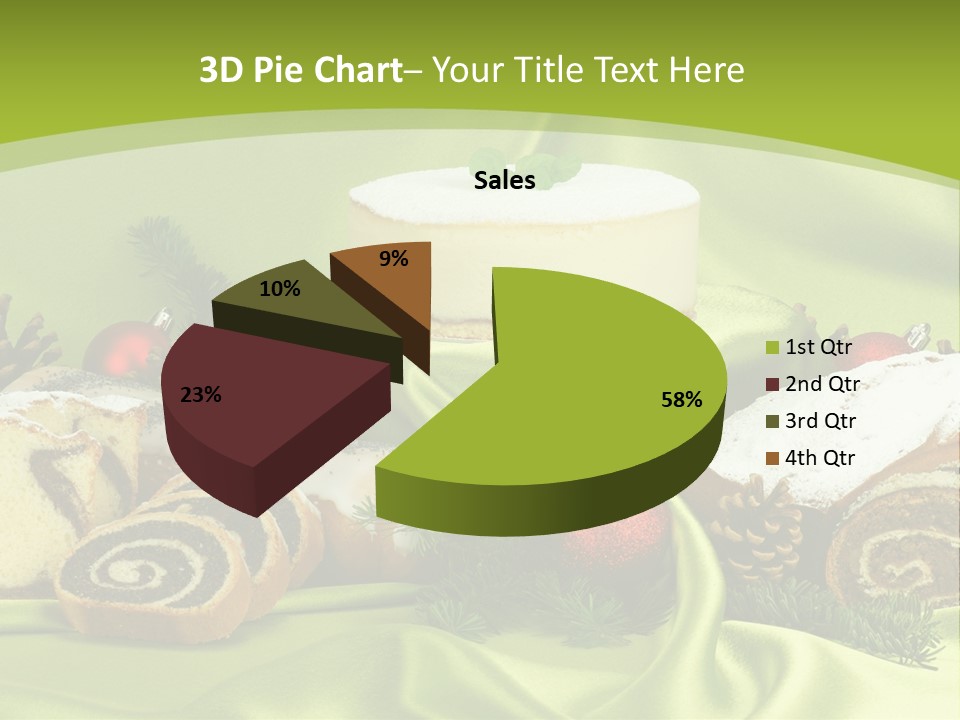 Naturalny Mleko Babka PowerPoint Template