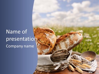 Table Rye Cereal PowerPoint Template